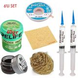 MHM Relıfe RL-402 Krem Lehim 183°C 40GR Havya Uç Temizleyici Seti Flux Lehim Toplama CP-2515 Emme Teli Vs SET01