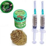 MHM Relıfe RL-402/ Krem Lehim Paste 183°C 40G Flux Lehim Toplama ve 2uul 2015 Emme Teli 2,0mm Lehimleme SETI11