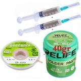 MHM Relıfe RL-402/ Krem Lehim Paste 183°C 40G ve Flux Lehim Toplama ve Cp 1515 Emme Teli Seti