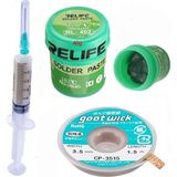 MHM Relıfe RL-402 Krem Lehim Solder Paste 183°C Noclean SN63/PB67 40G Lehim Toplama CP-3515 Emme Teli