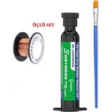 MHM Relıfe RL-UVH902G Üçlü Set Bt Uv Anakart Pcb Bord Lehimyalıtım Boyası Yeşil 10CC ve Yol Çekme Teli ST07