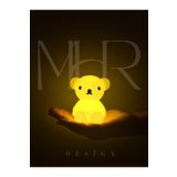 MHRDESİNG Boris Ayı Gece lambası küçük boy 10 CM Gün ışığı pilli