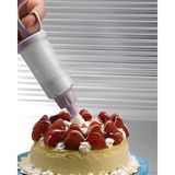 MHT Krema Sıkma Pompası Seti Pratik Krem Şanti Sıkma Aleti Sıkacağı Pasta Kek Süsleme Aparatı Şırınga