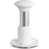MHW-3BOMBER Knight Impact Tamper 58.35 mm Beyaz - Kendinden Yaylı ve Basınç Ayarlı Hassas Seviyelemeli Espresso Kahve Tamperi (Calibrated Tamper)