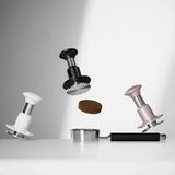 MHW-3BOMBER Knight Impact Tamper 58.35 mm Siyah - Kendinden Yaylı ve Basınç Ayarlı Hassas Seviyelemeli Espresso Kahve Tamperi (Calibrated Tamper)