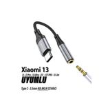 Mi 13 - 13 Pro - 13T - 13T Pro - 13 Lite 13 Ultra Uyumlu Kulaklık Dönüştürcü Type C Aux Çevirici