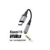 Mi 15 - 15 Ultra - 15 Pro Kulaklık Dönüştürcü Type C Aux Çevirici
