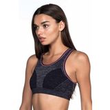 M,I 4026 Mavi Spor Sütyen Büstiyer Kadın Bralette Dikişsiz Spor Kıyafeti Askısız Nefes Alır Koşu Yoga Jumping Fitness Mavi S