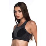 M,I 4026 Siyah Spor Sütyen Büstiyer Kadın Bralette Dikişsiz Spor Kıyafeti Askısız Nefes Alır Koşu Yoga Jumping Fitness Siyah S