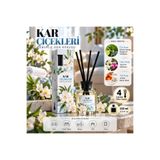 Mi-ÇA HOME Kar Çiçekleri 110 ml Bambu Çubuklu Oda Kokusu Bergamot Okaliptüs Yasemin Amber Misk Ev Kokusu