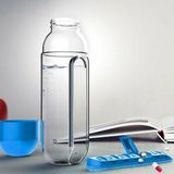Mi-Ça Home Pillbox Su Mataralı Hap Bölmeli Mavi Ilaç Kutusu Suluk 600ML Kapasiteli