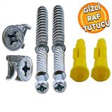 Mi-Fiks Kolay Montaj Gizli Raf Tutucu Tasiyici Set 8 Cm