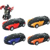 Mi-Toys Kırılmaz Robota Dönüşen Araba Bli - Pembe - Lacivert