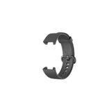 Mi Watch Lite Kordon Akıllı Saat Bileklik Kordonu Silikon Kayış Kordon + Ppma Nano Ekran Koruyucu Siyah