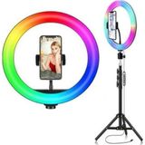 Mi7a 22 İnç Profesyonel RGB Ring Light Seti (Halka Işık ve Tripod)