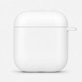 Mi7a Airpods 1 ve Airpods 2 Uyumlu Silikon Koruyucu Kılıf Yumuşak Esnek Kulaklık Kutusu Koruma Kabı - Beyaz