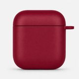 Mi7a Airpods 1 ve Airpods 2 Uyumlu Silikon Koruyucu Kılıf Yumuşak Esnek Kulaklık Kutusu Koruma Kabı - Bordo