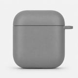 Mi7a Airpods 1 ve Airpods 2 Uyumlu Silikon Koruyucu Kılıf Yumuşak Esnek Kulaklık Kutusu Koruma Kabı - Gri