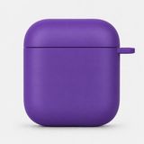 Mi7a Airpods 1 ve Airpods 2 Uyumlu Silikon Koruyucu Kılıf Yumuşak Esnek Kulaklık Kutusu Koruma Kabı - Lavender