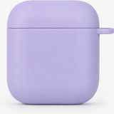 Mi7a Airpods 1 ve Airpods 2 Uyumlu Silikon Koruyucu Kılıf Yumuşak Esnek Kulaklık Kutusu Koruma Kabı - Lila
