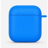 Mi7a Airpods 1 ve Airpods 2 Uyumlu Silikon Koruyucu Kılıf Yumuşak Esnek Kulaklık Kutusu Koruma Kabı - Mavi