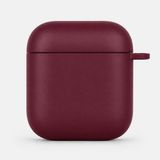 Mi7a Airpods 1 ve Airpods 2 Uyumlu Silikon Koruyucu Kılıf Yumuşak Esnek Kulaklık Kutusu Koruma Kabı - Mürdüm
