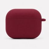 Mi7a Airpods 3 Uyumlu Silikon Koruyucu Kılıf Esnek Yumuşak Kulaklık Kutusu Koruma Kabı - Bordo