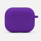 Mi7a Airpods 3 Uyumlu Silikon Koruyucu Kılıf Esnek Yumuşak Kulaklık Kutusu Koruma Kabı - Lavender