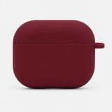Mi7a Airpods 3 Uyumlu Silikon Koruyucu Kılıf Esnek Yumuşak Kulaklık Kutusu Koruma Kabı - Mürdüm