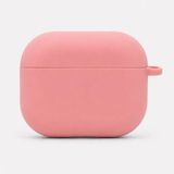 Mi7a Airpods 3 Uyumlu Silikon Koruyucu Kılıf Esnek Yumuşak Kulaklık Kutusu Koruma Kabı - Pembe