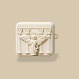 Mi7a Airpods Pro 3 Angel Kılıf (Dua Eden Melek Figürü) - Çok Renkli - Krem