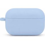 Mi7a Airpods Pro 3 Uyumlu Silikon Koruyucu Kılıf Yumuşak Esnek Kulaklık Kutusu Koruma Kabı - Açık Mavi