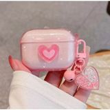Mi7a Airpods Pro Uyumlu Pembe Simli Kalpli Tasarım Kılıf