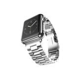Mi7a Apple Watch 2/3/4/5/6/7/8/Se/Ultra 42 44 45 49MM Uyumlu Çelik Baklalı Metal Kordon