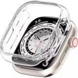 Mi7a Apple Watch Ultra 49MM Kasa Koruyucu Kılıf Anti-Scratch Sert Pc Slim ( Ön Kısımaçık ) - Şeffaf