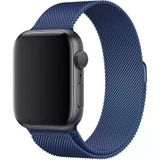 Mi7a Apple Watch Uyumlu Seri 7 6 5 4 3 2 1 Se 42Mm-44Mm-45Mm Metal Hasır Milano Kordon Kayış Mıknatıslı