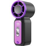 Mi7a El Tipi Turbo Fan 500MAH Mini Vantilatör (Boyun Askılı Fan) - Siyah