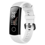 Mi7a Honor Band 4 / Band 5 Akıllı Saat Uyumlu Sportif Çizgili Silikon Kordon/kayış - Beyaz - Çok Renkli