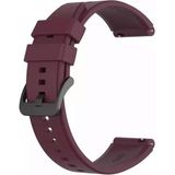 Mi7a Huawei Gt / Gt2 / Gt2 Pro / Gt3 - Honor Magic Watch 2 46MM Samsung Gear Watch 46MM Silikon Kordon Kayış - Koyu Kırmızı