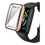 Mi7a Huawei Watch Fit 2 Akıllı Saat Uyumlu Silikon Kasa Ekran Koruyucu - Rose Gold