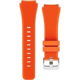 Mi7a Huawei Watch Gt / Gt2 / Gt2 Pro / Gt3 - Honor Magic Watch 2 46MM - Samsung Gear Watch 46MM Silikon Kordon Kayış - Turuncu