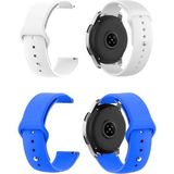 Mi7a Huawei Watch Gt2 46 mm Silikon Kordon 2'li Set - Beyaz - Mavi