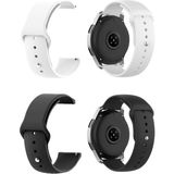 Mi7a Huawei Watch Gt2 46 mm Silikon Kordon 2'li Set - Siyah - Beyaz