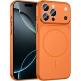 Mi7a iPhone 15 Pro Max Uyumlu Ag Glass Koruyucu Kılıf (Iphone 17 Pro Max Görünümlü) - Turuncu - Çok Renkli