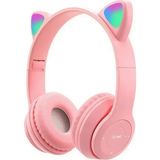 Mi7a Kablosuz Bluetooth Kulaküstü Rgb Kedi Desenli Kulaklık P47M - standart