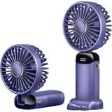 Mi7a Katlanabilir Mini Fan El Tipi Şarjlı Vantilatör - Mor