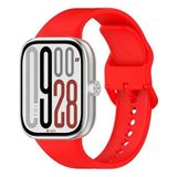 Mi7a Redmi Watch 4 / Redmi Watch 5 / Redmi Watch 6 Uyumlu Tokalı Silikon Kordon - Kırmızı