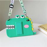 Mi7a Samsung Galaxy Tab A 8.0 T290 T295 T297 Kılıf Cute Dolls Çocuk Tablet Kılıfı Karakterli - Yeşil