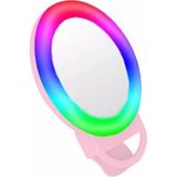 Mi7a Şarjlı Aynalı Rgb Renkli Ring Light Selfie Işığı - Siyah