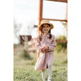 Mia Bambim Önü Büyük Fiyonklu Kız Çocuk Elbise Pembe - 7 - 8 Yaş